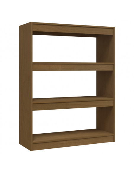 Libreria/Divisorio Marrone Miele 100x30x103 cm in Legno di Pino