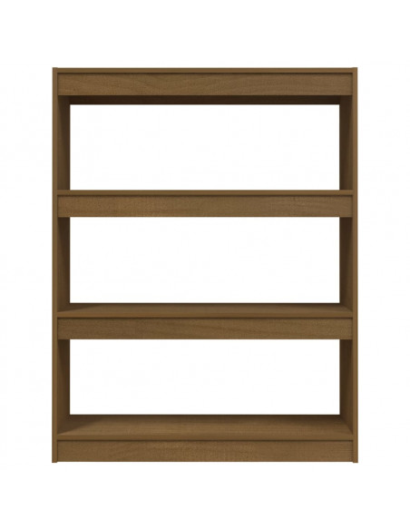 Libreria/Divisorio Marrone Miele 100x30x103 cm in Legno di Pino