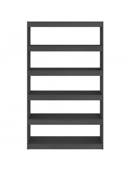 Libreria/Divisorio Grigio 100x30x167,5 cm in Massello di Pino