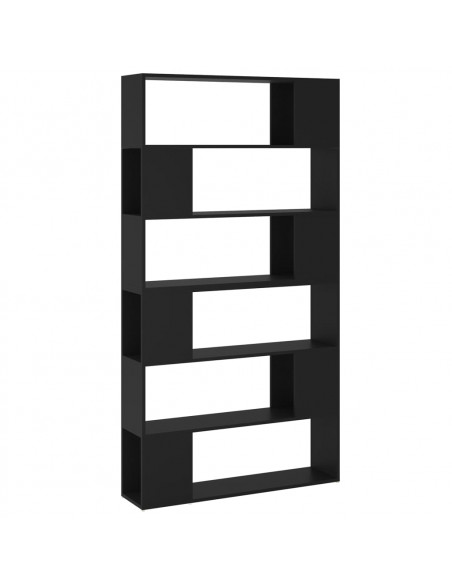 Libreria/Divisorio Nero 100x24x188 cm