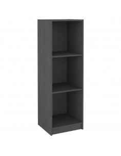 Libreria/Divisorio Grigio 36x33x110 cm Legno Massello di Pino 2
