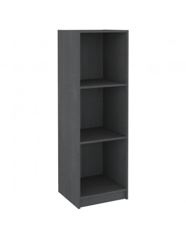 Libreria/Divisorio Grigio 36x33x110 cm Legno Massello di Pino