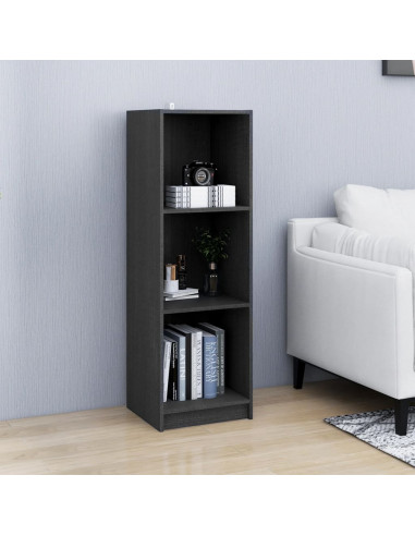 Libreria/Divisorio Grigio 36x33x110 cm Legno Massello di Pino