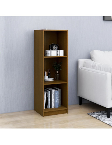 Libreria/Divisorio Marrone Miele in Legno Massello di Pino
