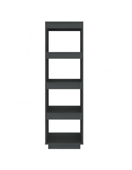 Libreria/Divisorio Grigio 40x35x135 cm in Massello di Pino