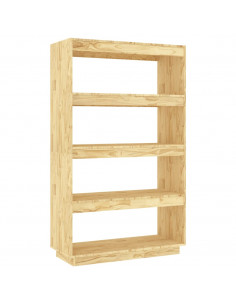 Libreria/Divisorio 80x35x135 cm in Legno Massello di Pino 2