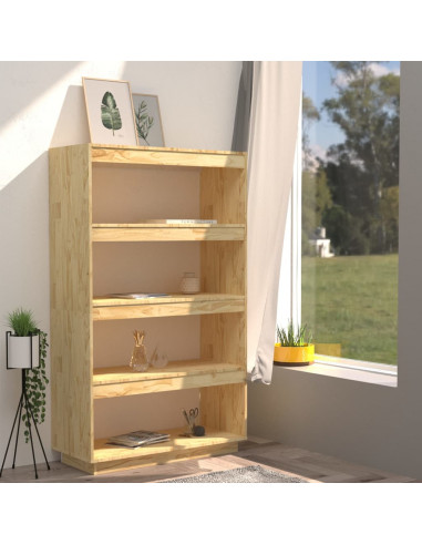 Libreria/Divisorio 80x35x135 cm in Legno Massello di Pino