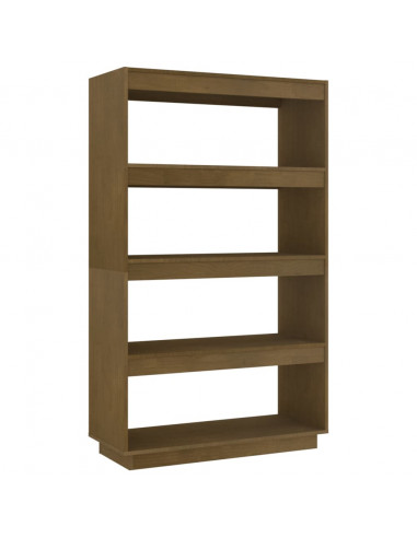 Libreria/Divisorio Marrone Miele 80x35x135 cm in Legno di Pino