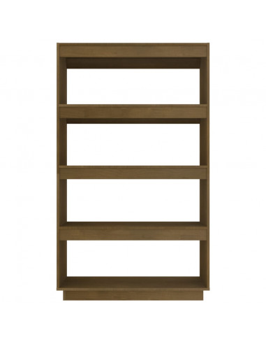 Libreria/Divisorio Marrone Miele 80x35x135 cm in Legno di Pino