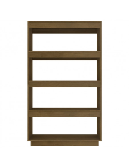 Libreria/Divisorio Marrone Miele 80x35x135 cm in Legno di Pino