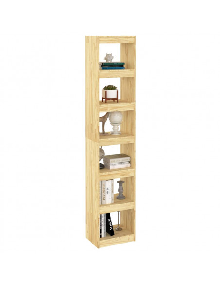 Libreria/Divisorio 40x30x199 cm in Legno Massello di Pino
