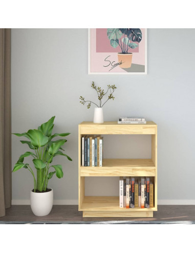 Libreria 60x35x71 cm in Legno Massello di Pino