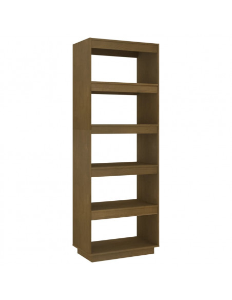 Libreria/Divisorio Marrone Miele 60x35x167 cm in Legno di Pino