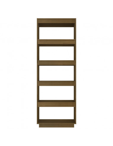 Libreria/Divisorio Marrone Miele 60x35x167 cm in Legno di Pino