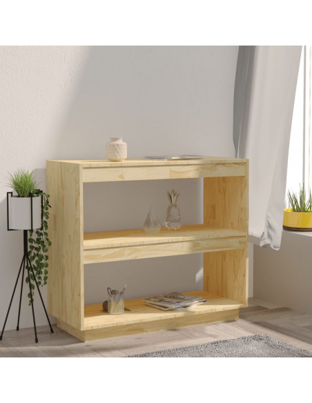 Libreria 80x35x71 cm in Legno Massello di Pino