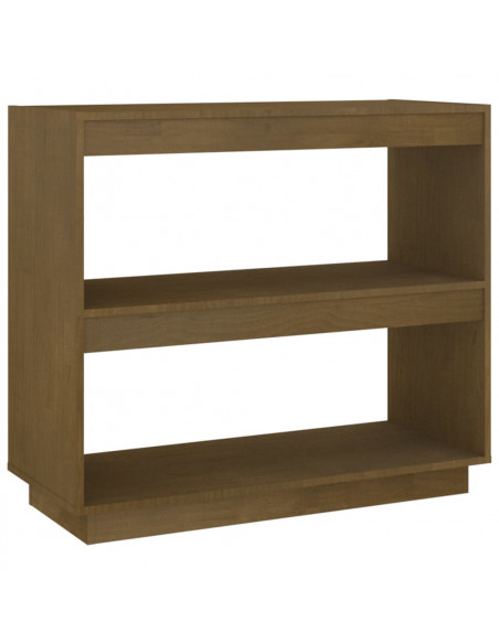 Libreria Marrone Miele 80x35x71 cm in Legno Massello di Pino