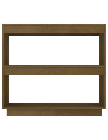 Libreria Marrone Miele 80x35x71 cm in Legno Massello di Pino