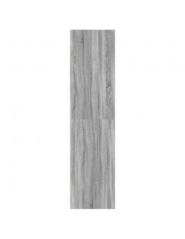 Armadio Grigio Sonoma 30x50x200 cm in Legno Multistrato