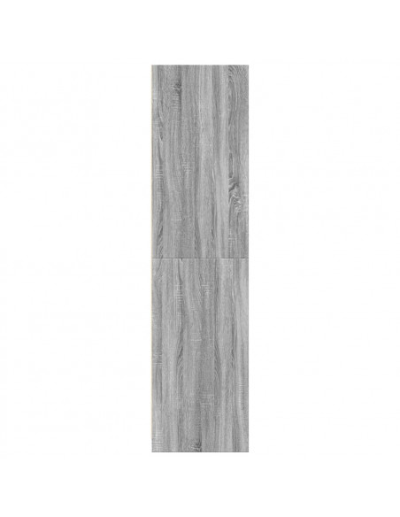 Armadio Grigio Sonoma 30x50x200 cm in Legno Multistrato