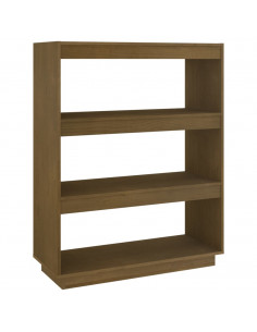 Libreria/Divisorio Miele 80x35x103 cm in Legno Massello di Pino 2