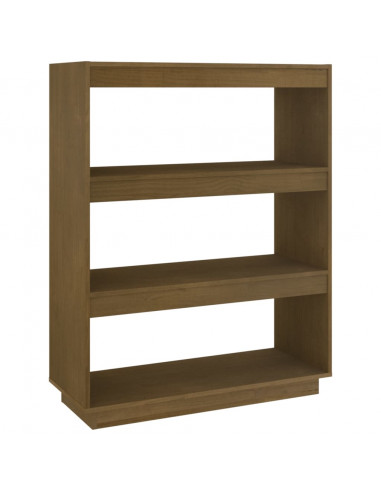 Libreria/Divisorio Miele 80x35x103 cm in Legno Massello di Pino