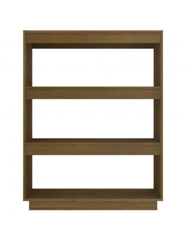 Libreria/Divisorio Miele 80x35x103 cm in Legno Massello di Pino