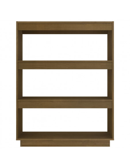 Libreria/Divisorio Miele 80x35x103 cm in Legno Massello di Pino