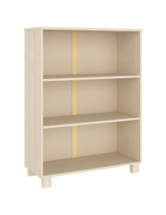 Libreria HAMAR Miele 85x35x112 cm in Legno Massello di Pino 2