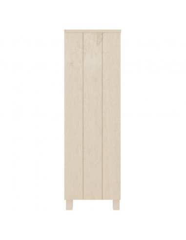 Libreria HAMAR Miele 85x35x112 cm in Legno Massello di Pino