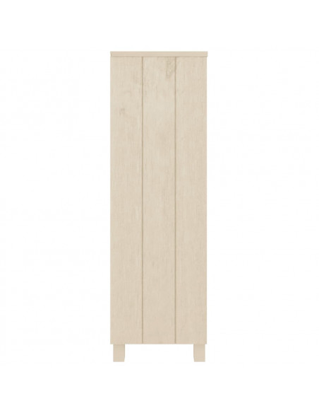 Libreria HAMAR Miele 85x35x112 cm in Legno Massello di Pino