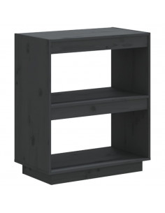 Libreria Grigia 60x35x71 cm in Legno Massello di Pino 2