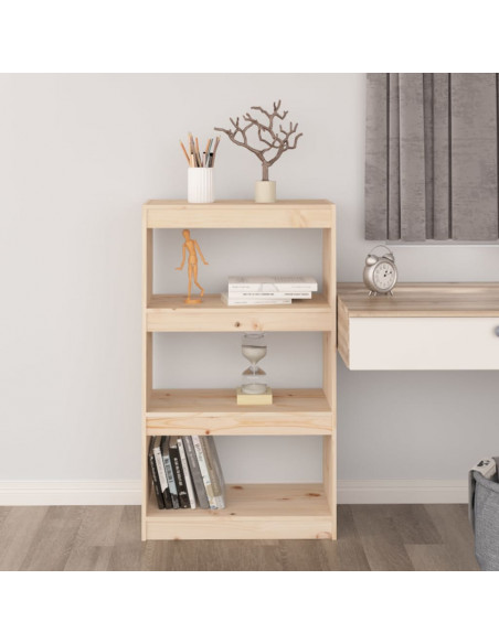 Libreria/Divisorio 60x30x103,5 cm in Legno Massello di Pino