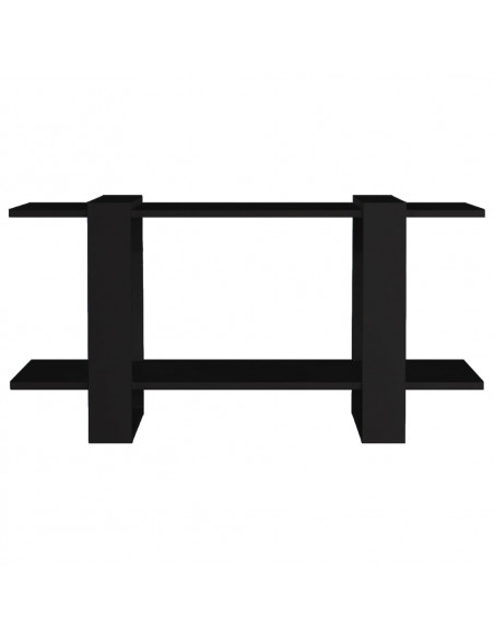 Libreria Nera 100x30x51 cm in Legno Multistrato