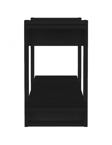 Libreria Nera 100x30x51 cm in Legno Multistrato