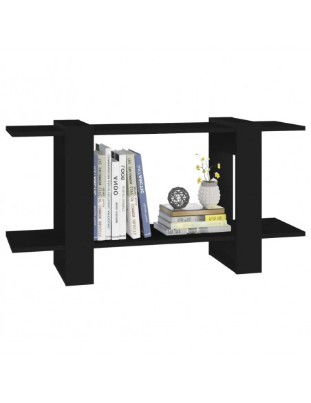 Libreria Nera 100x30x51 cm in Legno Multistrato