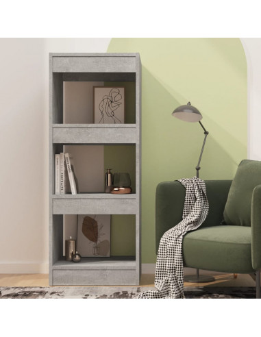 Libreria/Divisorio Grigio Cemento 40x30x103 cm in Truciolato