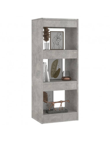 Libreria/Divisorio Grigio Cemento 40x30x103 cm in Truciolato