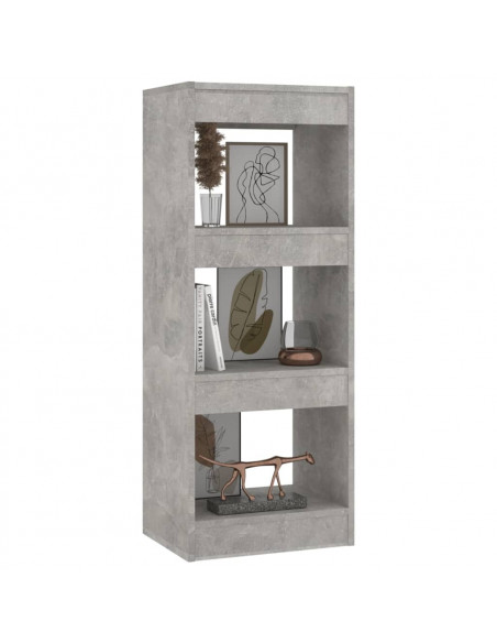 Libreria/Divisorio Grigio Cemento 40x30x103 cm in Truciolato