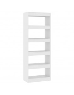 Libreria/Divisorio Bianco 60x30x166 cm in Truciolato 2