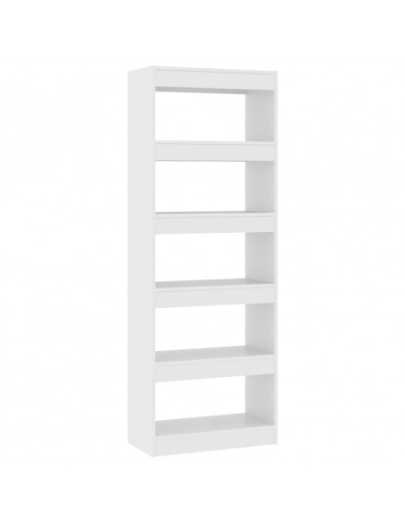 Libreria/Divisorio Bianco 60x30x166 cm in Truciolato