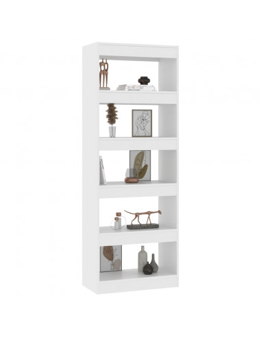 Libreria/Divisorio Bianco 60x30x166 cm in Truciolato