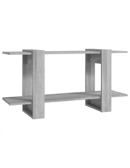 Libreria Grigio Marrone 100x30x51 cm in Legno Multistrato