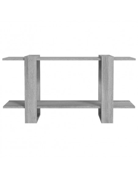Libreria Grigio Marrone 100x30x51 cm in Legno Multistrato