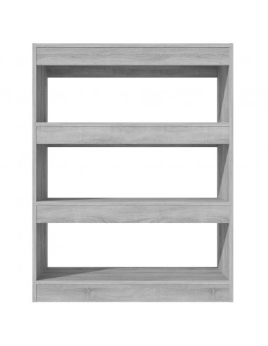 Libreria/Divisorio Grigio Sonoma 80x30x103 cm Legno Multistrato