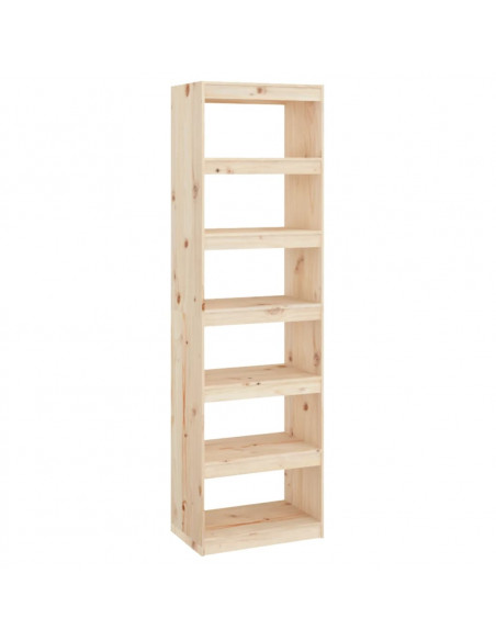 Libreria/Divisorio 60x30x199,5 cm in Legno Massello di Pino