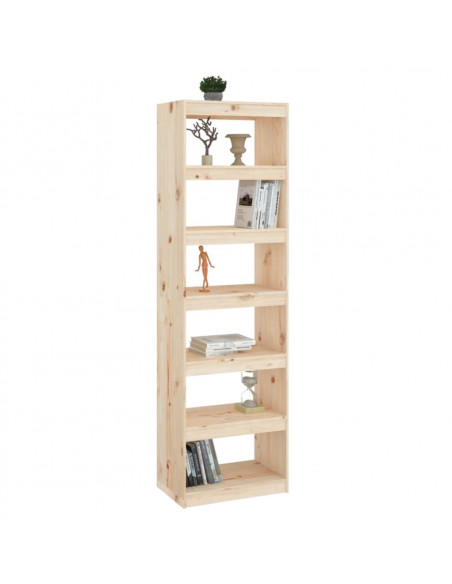 Libreria/Divisorio 60x30x199,5 cm in Legno Massello di Pino