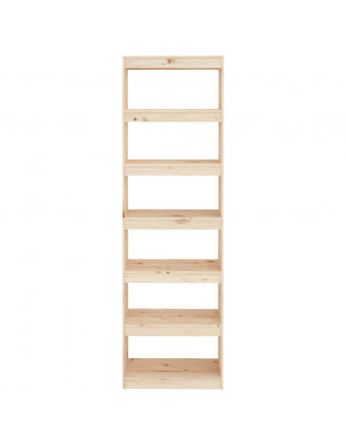 Libreria/Divisorio 60x30x199,5 cm in Legno Massello di Pino