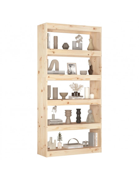 Libreria/Divisorio 80x30x167,4 cm Legno Massello di Pino
