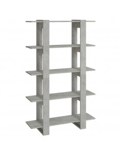 Libreria/Divisorio Grigio Cemento 100x30x160 cm 2