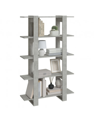 Libreria/Divisorio Grigio Cemento 100x30x160 cm